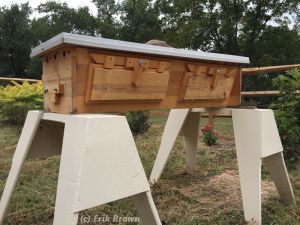 Our top bar hive Venus on September 25, 2015